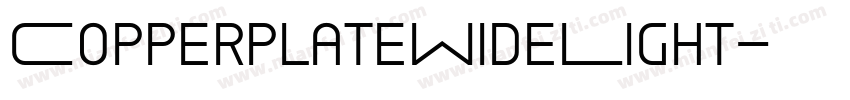 CopperplateWideLight字体转换