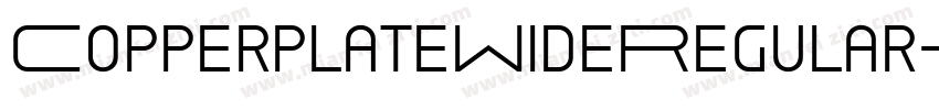 CopperplateWideRegular字体转换