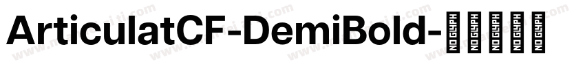 ArticulatCF-DemiBold字体转换