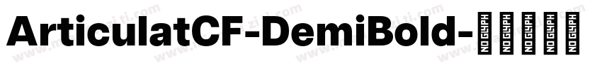 ArticulatCF-DemiBold字体转换