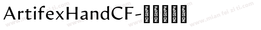 ArtifexHandCF字体转换