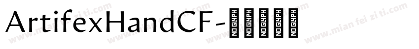 ArtifexHandCF字体转换