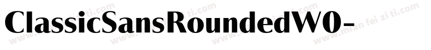 ClassicSansRoundedW0字体转换