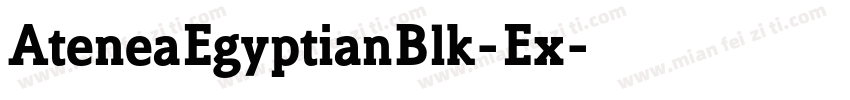 AteneaEgyptianBlk-Ex字体转换
