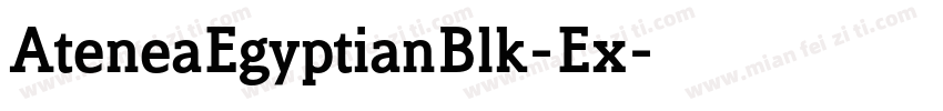 AteneaEgyptianBlk-Ex字体转换
