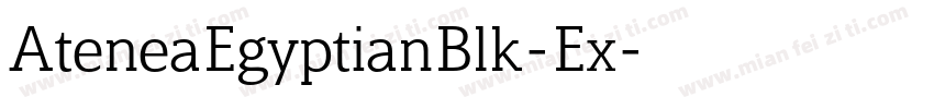 AteneaEgyptianBlk-Ex字体转换
