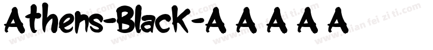 Athens-Black字体转换