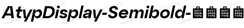 AtypDisplay-Semibold字体转换