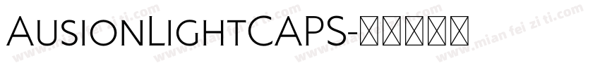 AusionLightCAPS字体转换