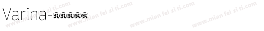 Varina字体转换