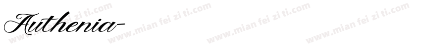 Authenia字体转换