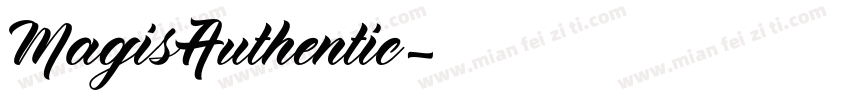 MagisAuthentic字体转换