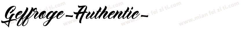 Geffroge-Authentic字体转换
