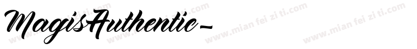 MagisAuthentic字体转换
