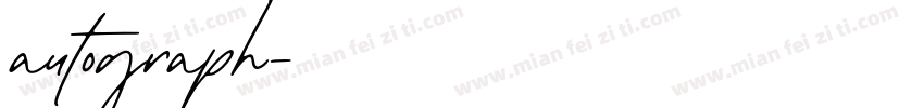 autograph字体转换