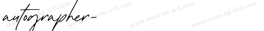 autographer字体转换