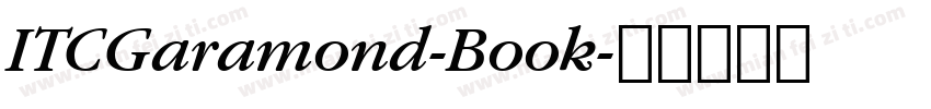 ITCGaramond-Book字体转换