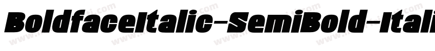 BoldfaceItalic-SemiBold-Italic字体转换