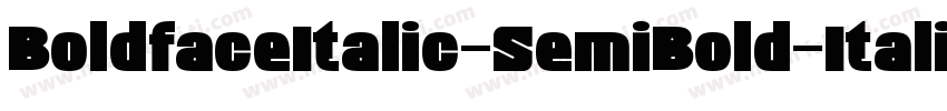 BoldfaceItalic-SemiBold-Italic字体转换