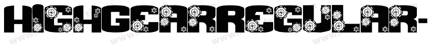 HighGearRegular字体转换