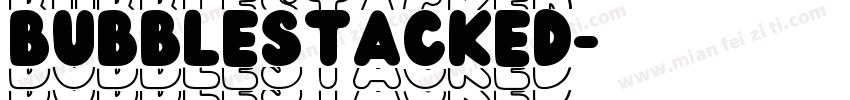 BubbleStacked字体转换