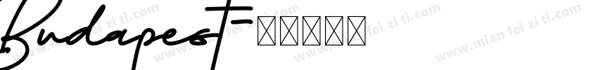 Budapest字体转换