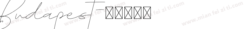 Budapest字体转换