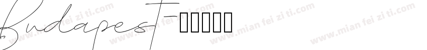 Budapest字体转换