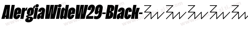 AlergiaWideW29-Black字体转换