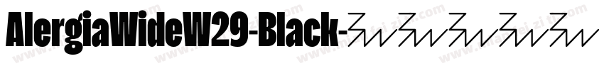 AlergiaWideW29-Black字体转换