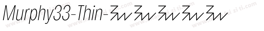 Murphy33-Thin字体转换