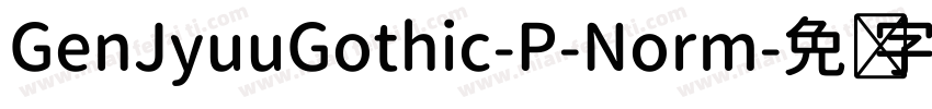 GenJyuuGothic-P-Norm字体转换