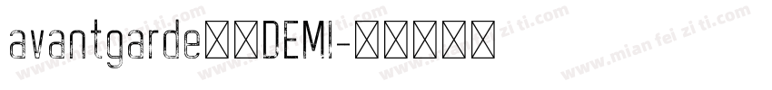 avantgarde字体DEMI字体转换