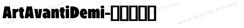ArtAvantiDemi字体转换