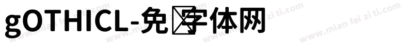 gOTHICL字体转换