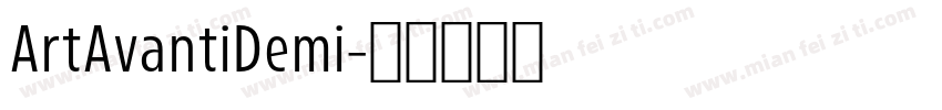 ArtAvantiDemi字体转换