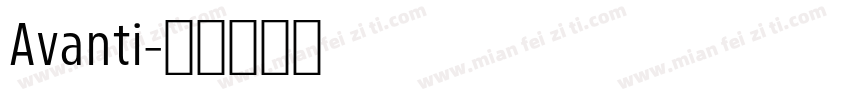 Avanti字体转换
