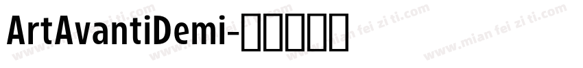 ArtAvantiDemi字体转换