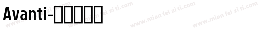 Avanti字体转换