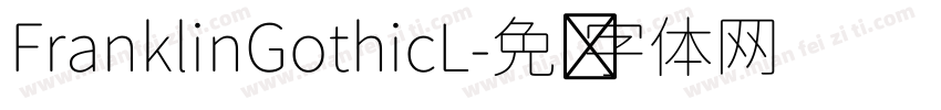 FranklinGothicL字体转换