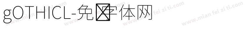 gOTHICL字体转换