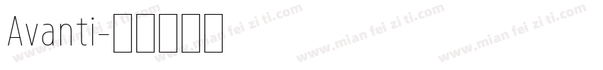 Avanti字体转换