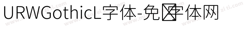 URWGothicL字体字体转换