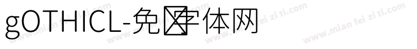 gOTHICL字体转换