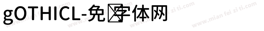 gOTHICL字体转换