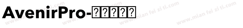 AvenirPro字体转换