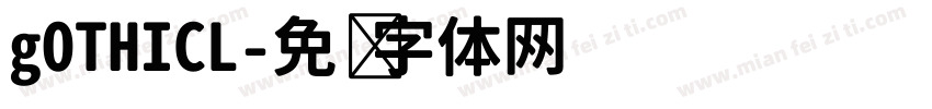 gOTHICL字体转换
