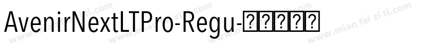 AvenirNextLTPro-Regu字体转换