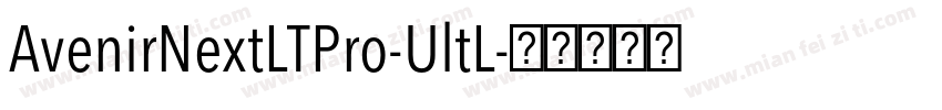 AvenirNextLTPro-UltL字体转换