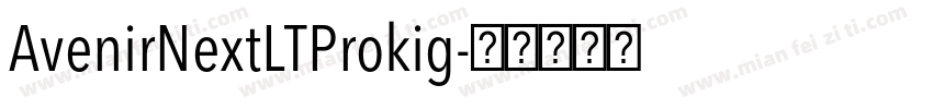 AvenirNextLTProkig字体转换